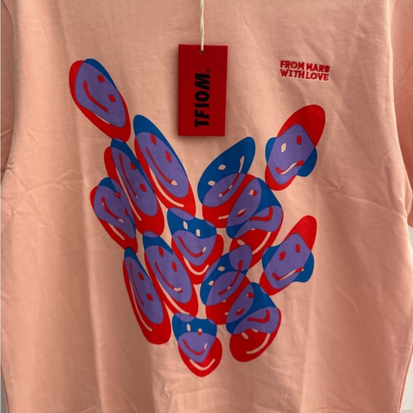 TFIOM The Future Is On Mars Men's Alien Smile T-Shirt Size Medium - Picture 6 of 10